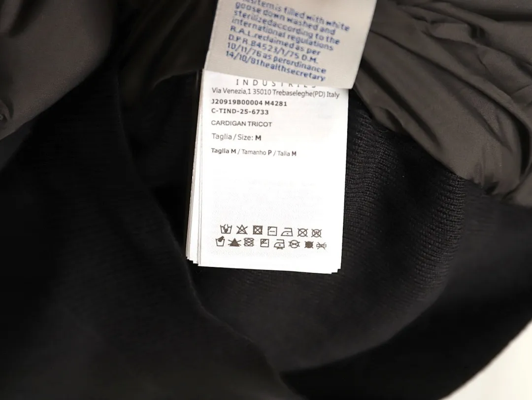 Moncler蒙口24s新款袖子拼接针织立领轻薄羽绒服外套