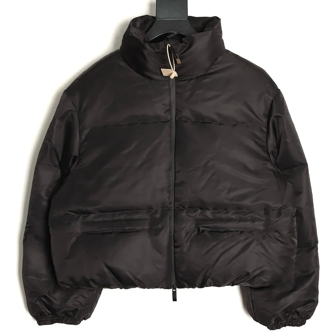 Moncler Vissec 短款立领全黑女款羽绒服