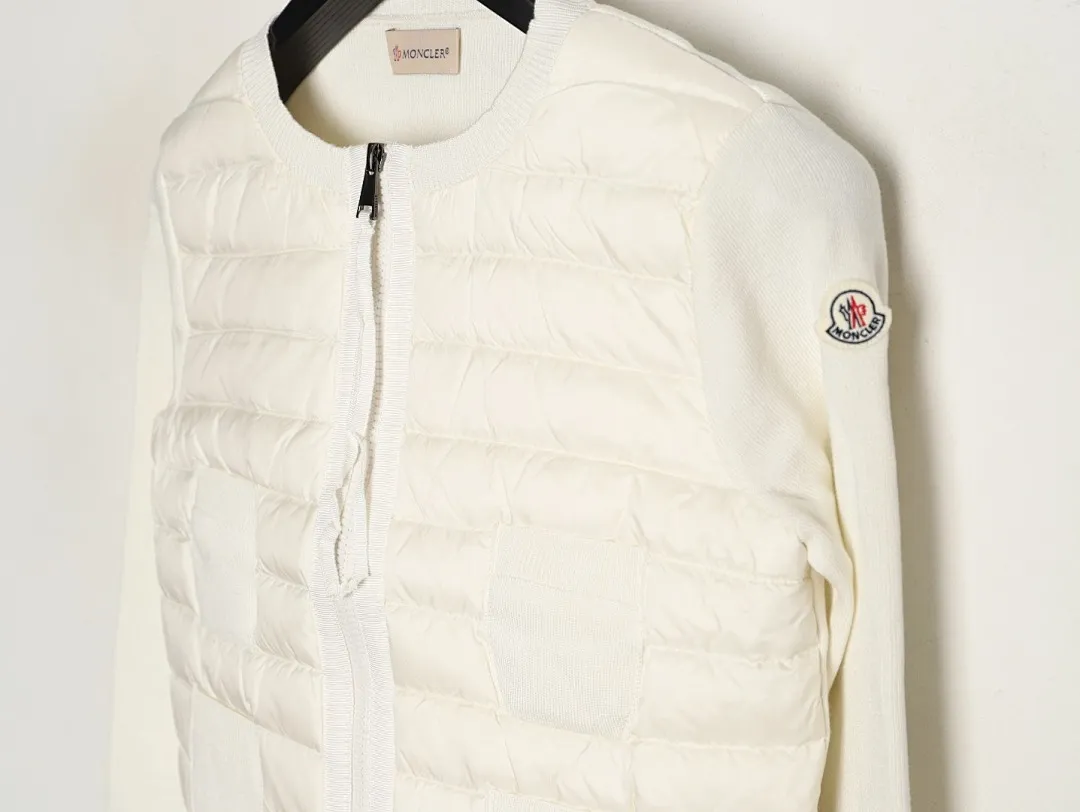 Moncler/蒙口 四口袋针织拼接羽绒外套