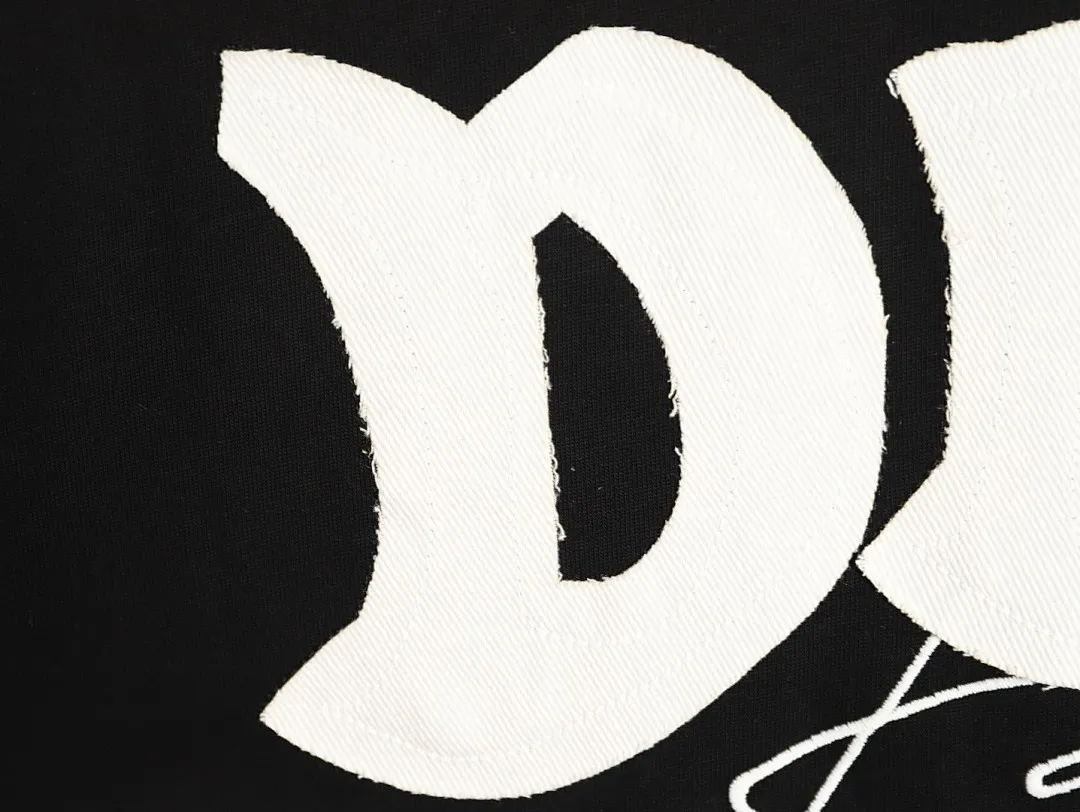 DIOR 迪奥 后背大LOGO贴布字母刺绣短袖