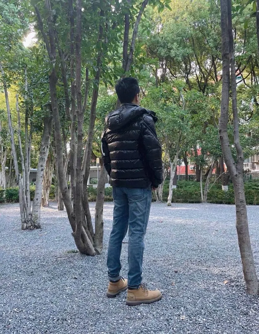 Moncler蒙口FW22corydale双峰款条纹连帽(帽子可拆卸)王一博同款羽绒服