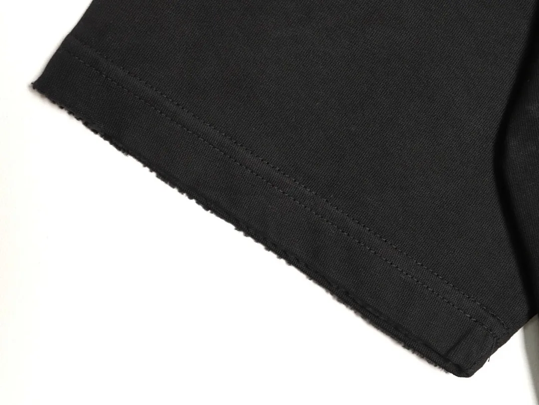 DIOR 迪奥 新款磨破贴布字母刺绣短袖