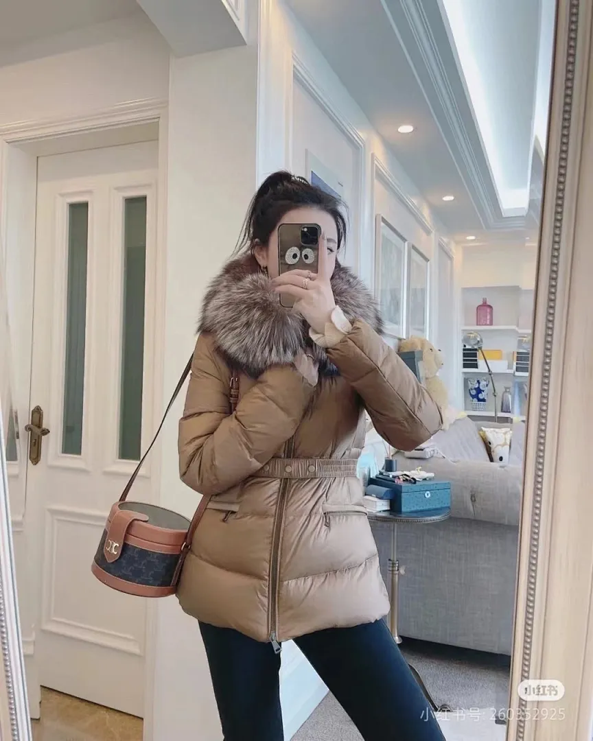 MONCLER 蒙口 HERMIFUR系列短款女款羽绒服