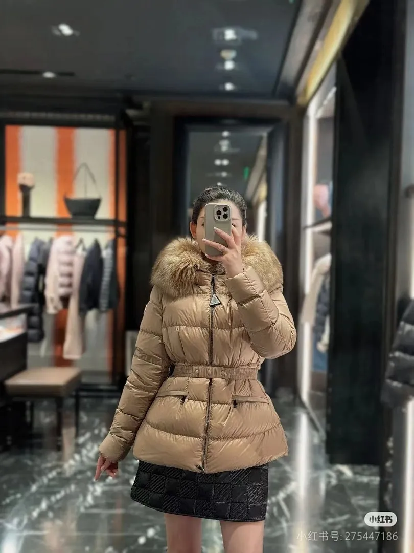 MONCLER 蒙口 HERMIFUR系列短款女款羽绒服