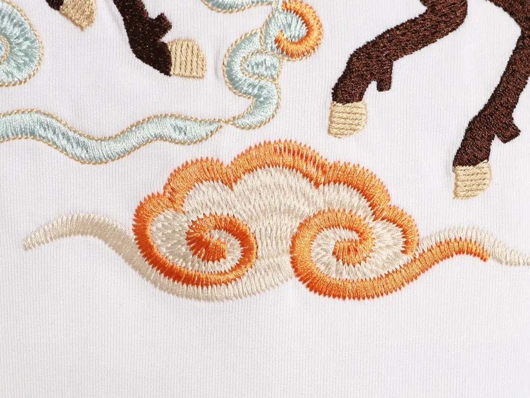 DIOR 迪奥 2026新款 马年限定 万针刺绣马匹字母logo 男女同款 短袖t恤