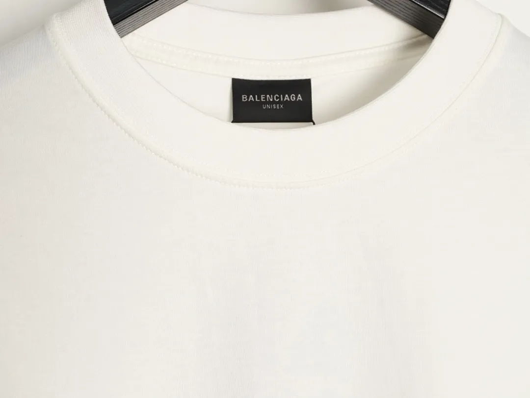 BALENCIAGA巴黎世家BLCG 钥匙图案印花短袖T恤