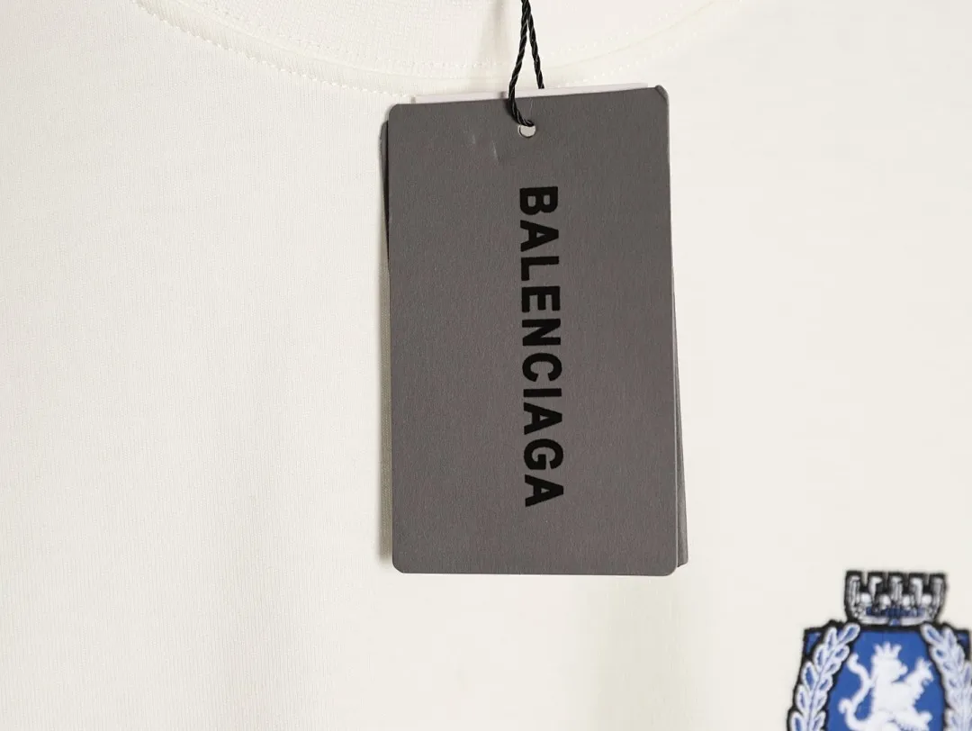 BALENCIAGA巴黎世家BLCG 曼联绣花短袖T恤