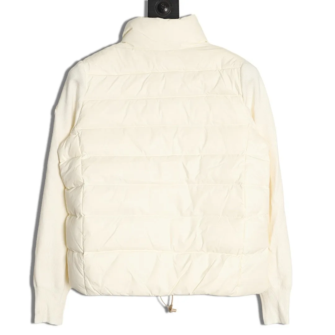 Moncler 蒙口 24s新款不规则拼接针织立领轻薄羽绒服外套