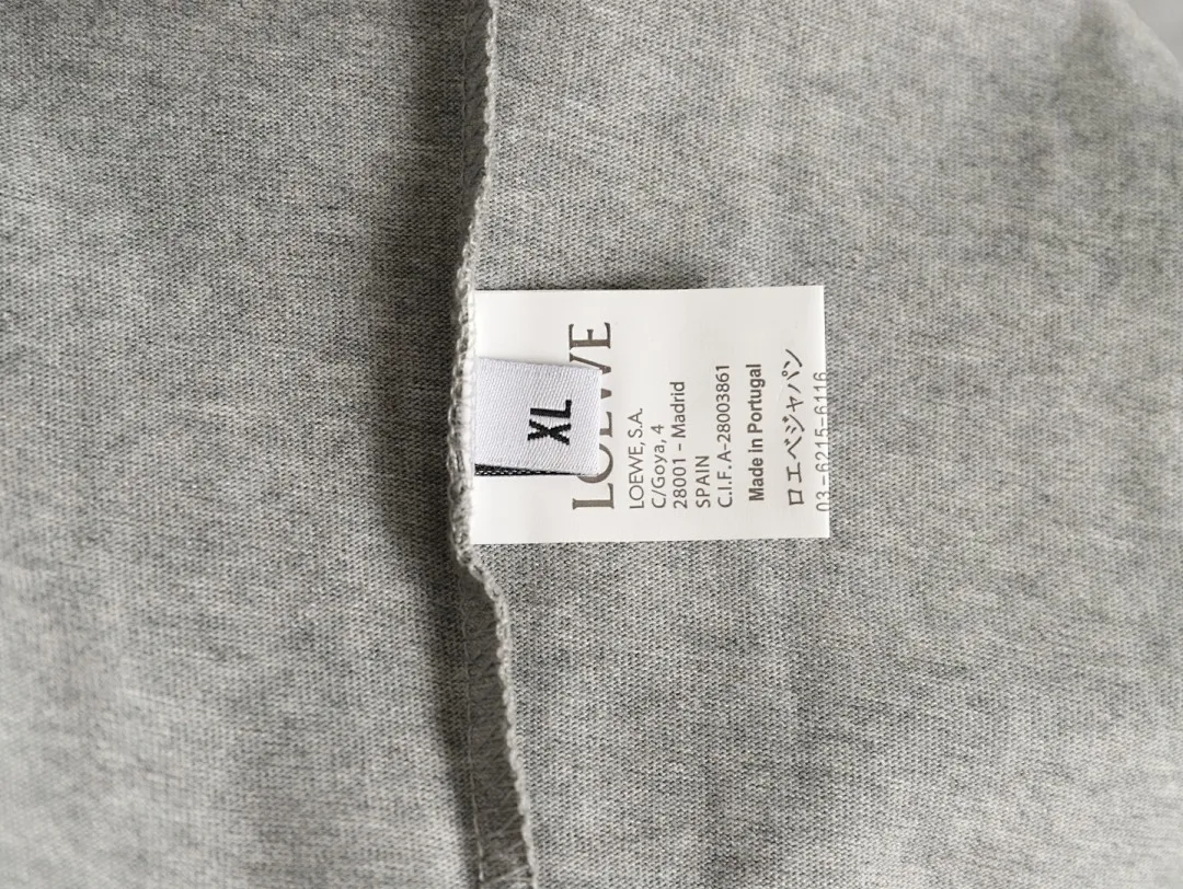 LOEWE 罗意威联名Louis Wain 小猫字母logo刺绣短袖T恤