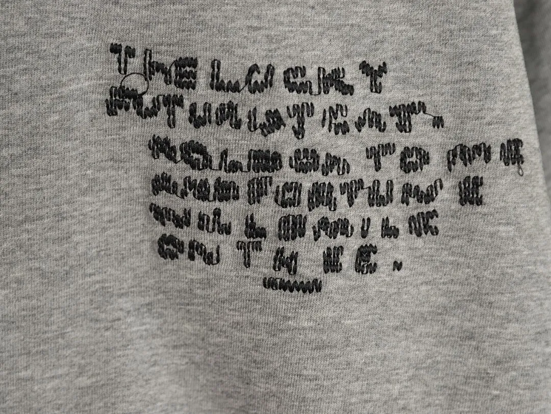 LOEWE 罗意威联名Louis Wain 小猫字母logo刺绣短袖T恤