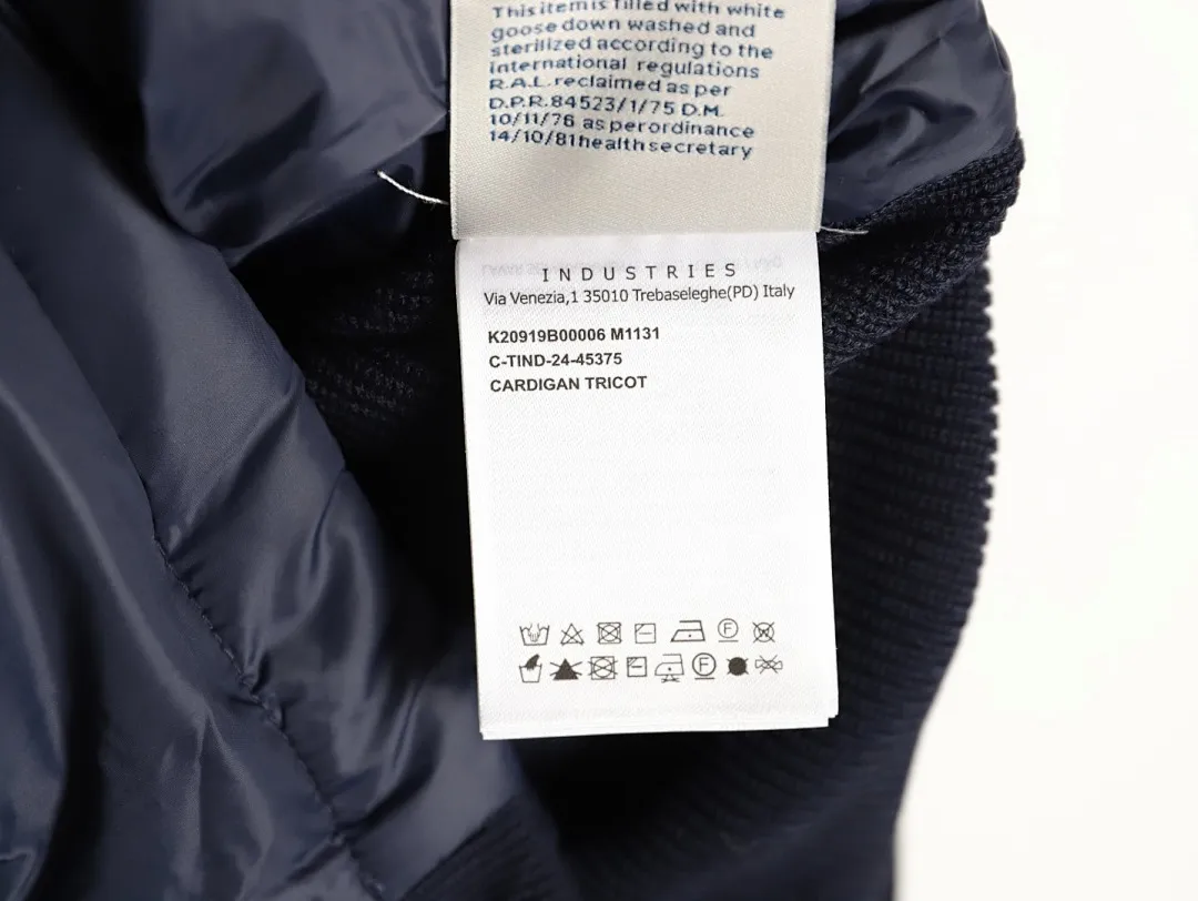 Moncler 蒙口 24s新款袖子拼接针织连帽轻薄羽绒服外套 秋冬新款羽绒拼接夹克