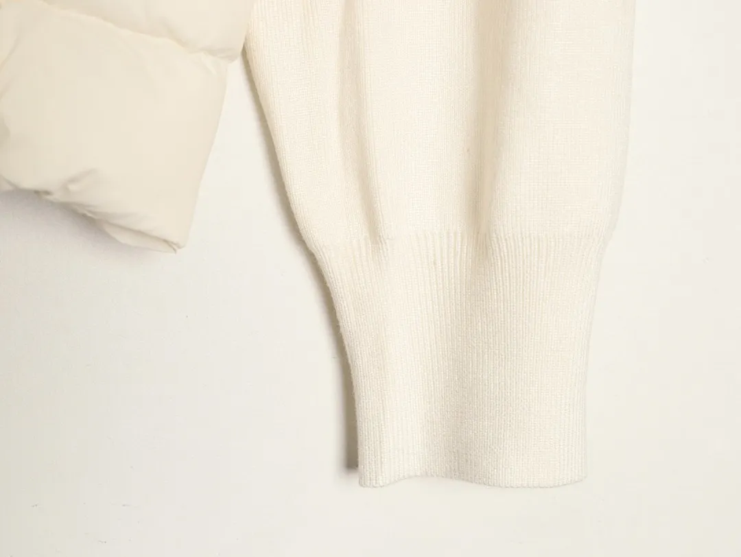 Moncler蒙口24s新款袖子拼接针织立领轻薄羽绒服外套 秋冬新款羽绒拼接夹克