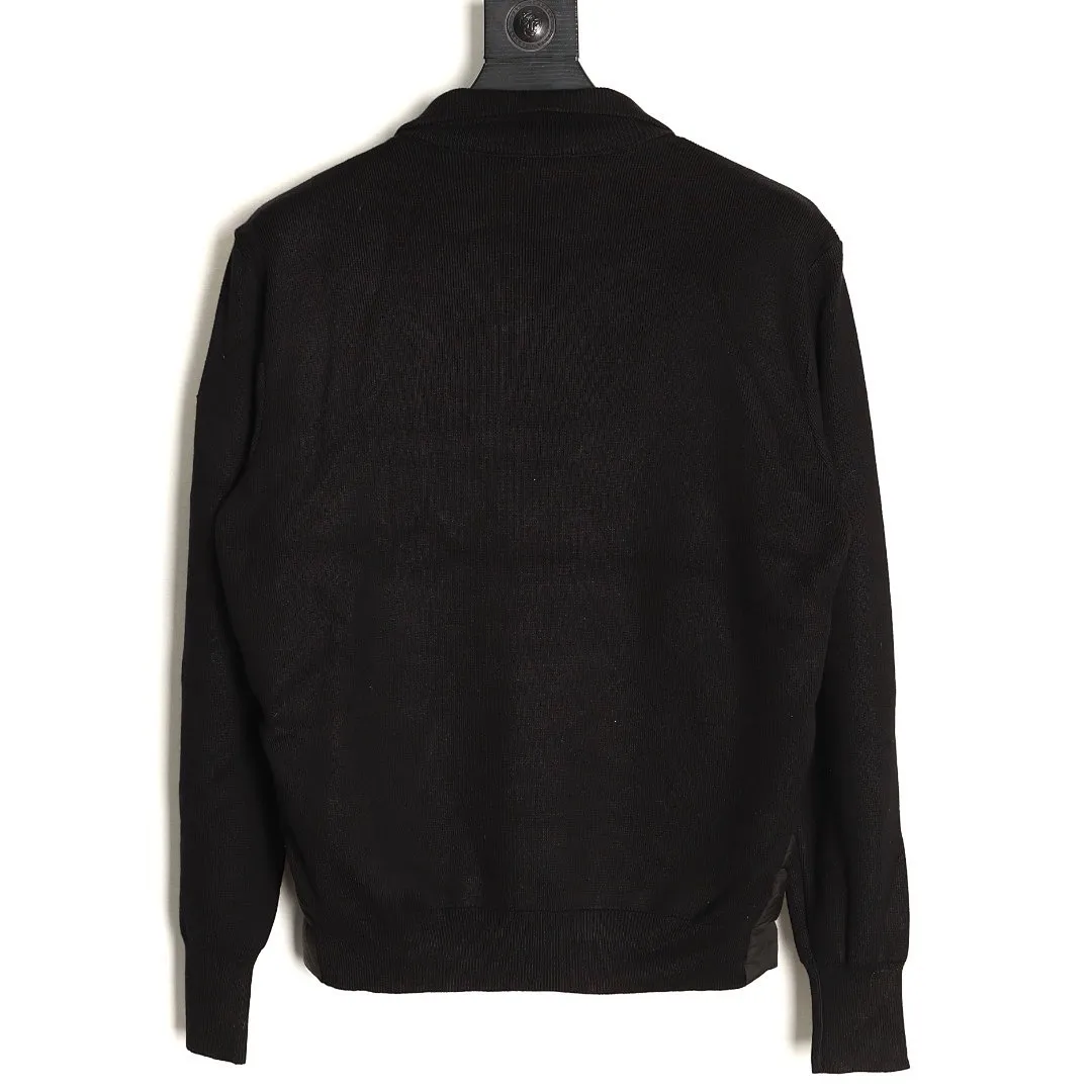 Moncler蒙口24s新款袖子拼接针织立领轻薄羽绒服外套