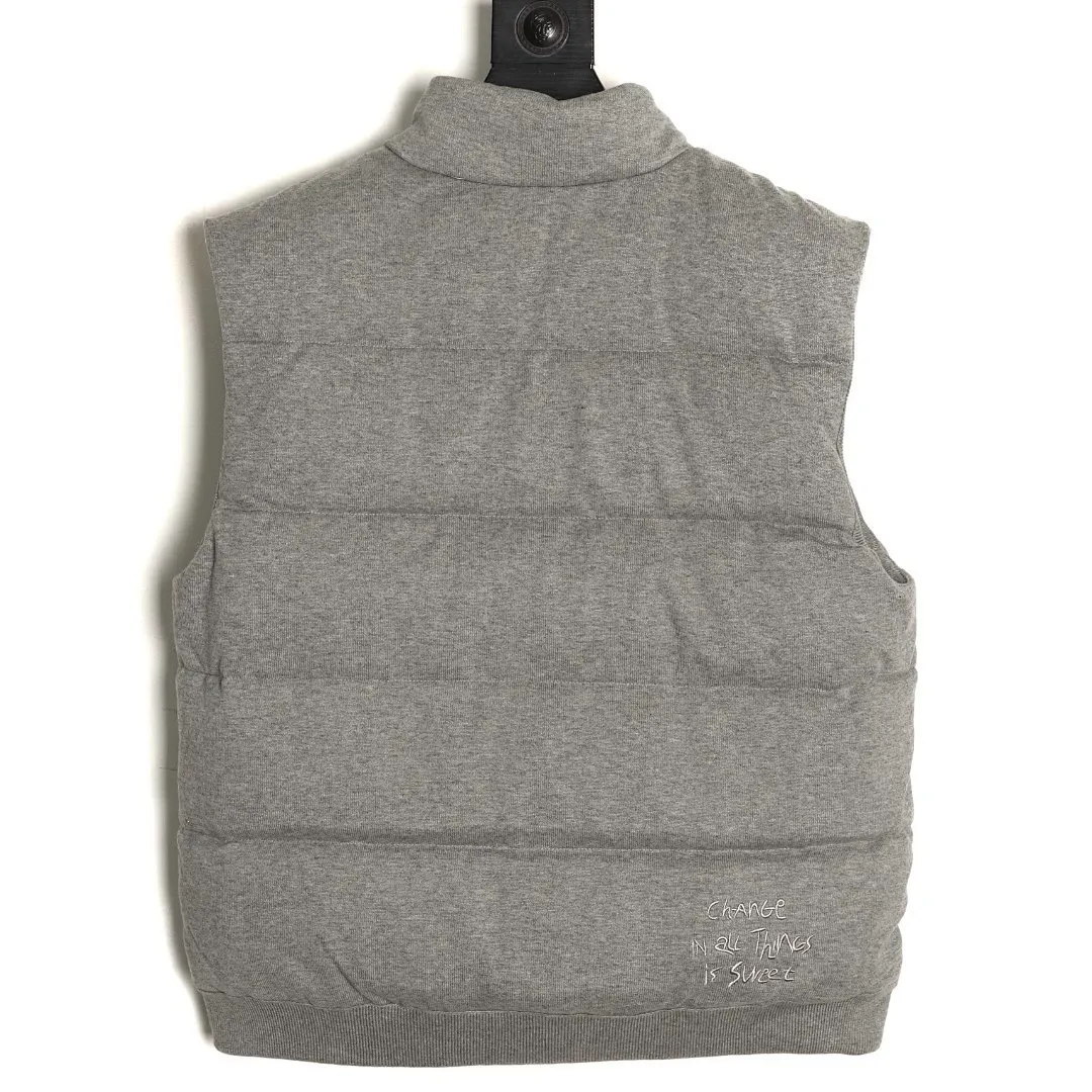 MONCLER蒙口MC 联名款小标刺绣羽绒马甲