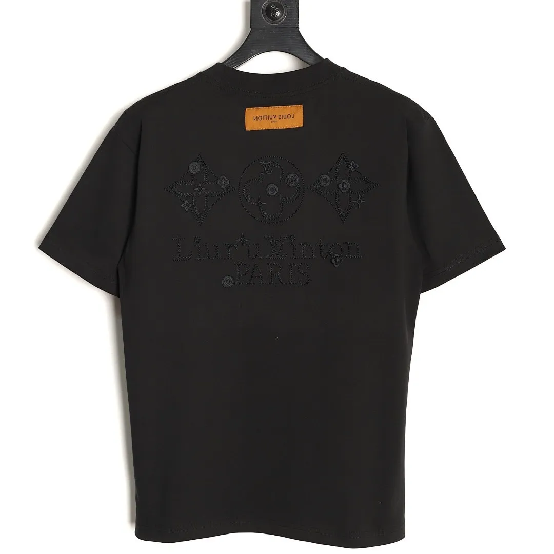 Louis Vuitton 三花刺绣短袖T恤