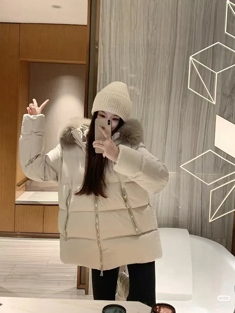 Moncler 蒙口 FW25 Laichefur纯色连帽短款羽绒服夹克外套