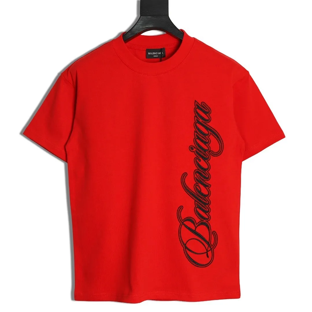 Balenciaga/巴黎世家 竖字母刺绣短袖