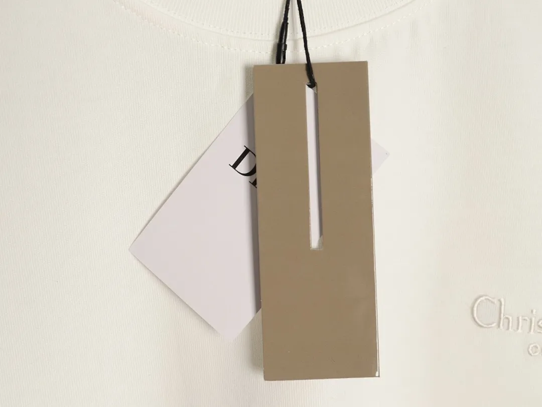 Dior/迪奥 经典刺绣签名字母短袖T恤