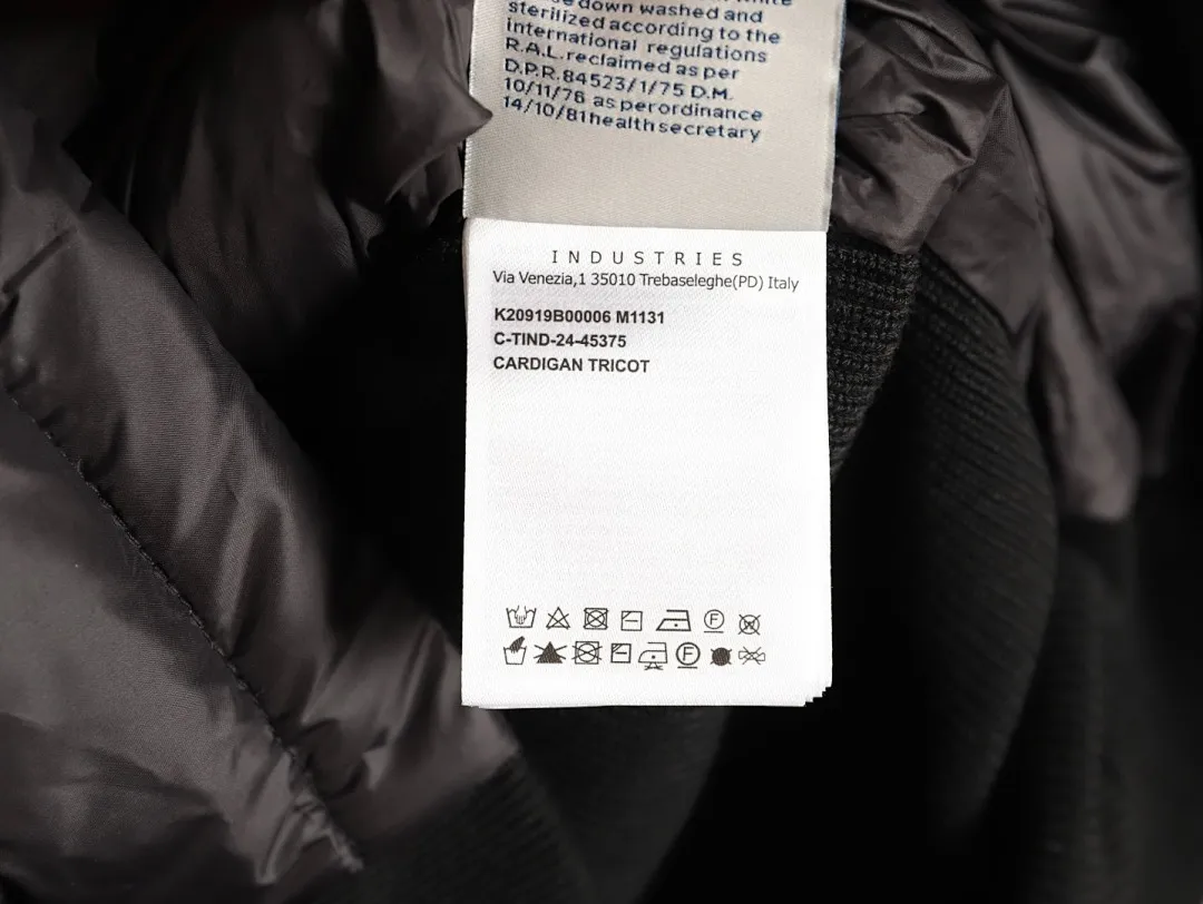 Moncler 蒙口 24s新款袖子拼接针织连帽轻薄羽绒服外套 秋冬新款羽绒拼接夹克