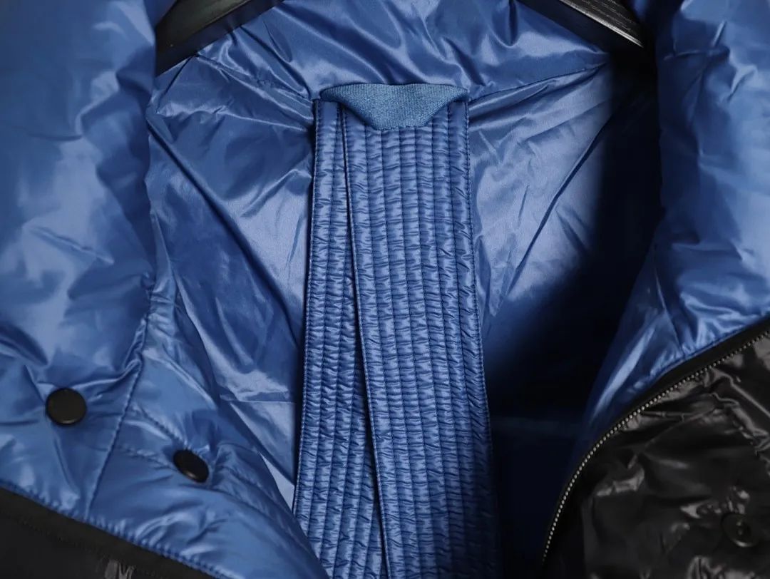 Moncler/蒙口24ss限定配色黄标拼接立领羽绒服