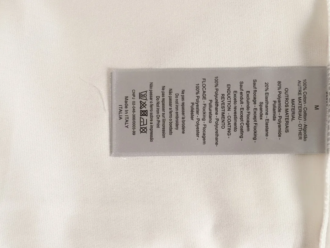 Dior/迪奥 经典刺绣签名字母短袖T恤