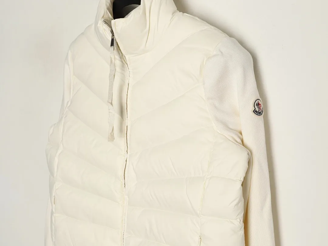 Moncler 蒙口 24s新款不规则拼接针织立领轻薄羽绒服外套