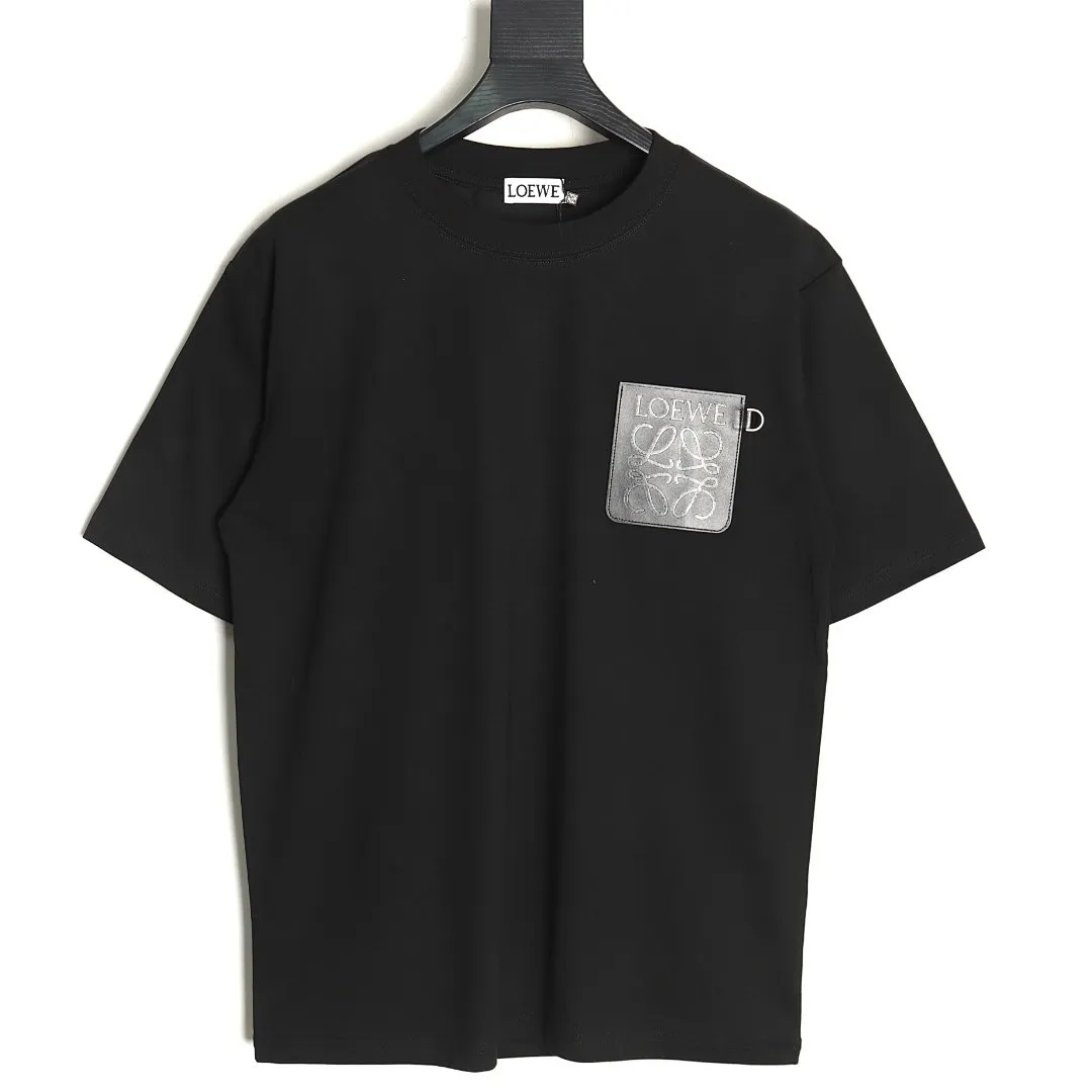 Loewe/罗意威 压花徽标皮口袋短袖T恤