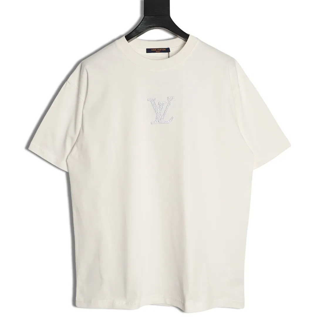 Louis Vuitton路易威登 胸口暗纹老花刺绣短袖