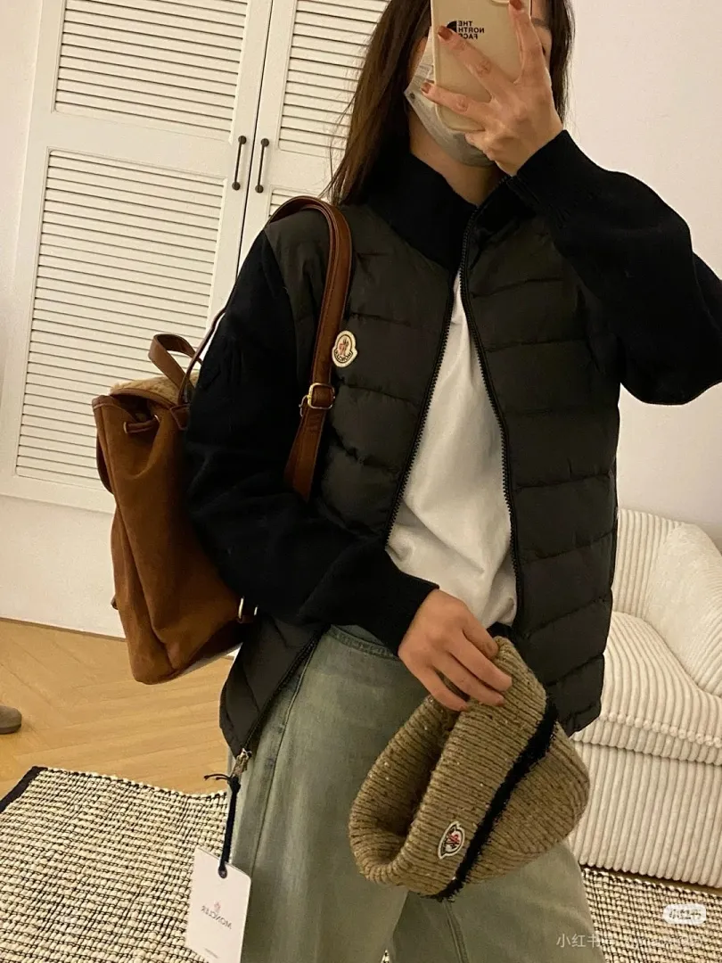 Moncler 蒙口冬新款羽绒拼接夹克