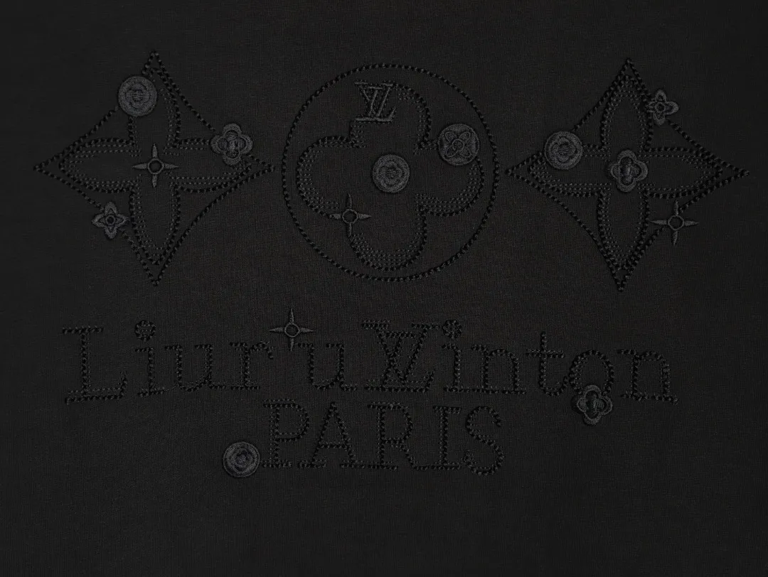 Louis Vuitton 三花刺绣短袖T恤