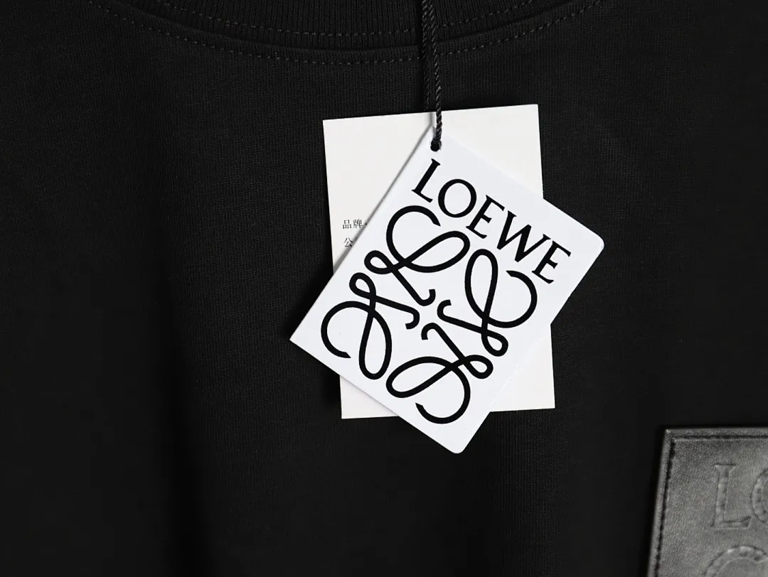 Loewe/罗意威 压花徽标皮口袋短袖T恤