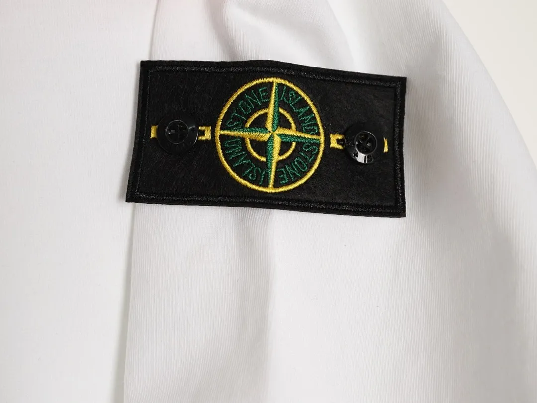 Stone island 石头岛袖口贴牌圆领落肩短袖T恤