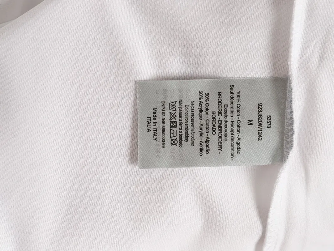 DIOR 迪奥 2026新款 马年限定 万针刺绣马匹字母logo 男女同款 短袖t恤