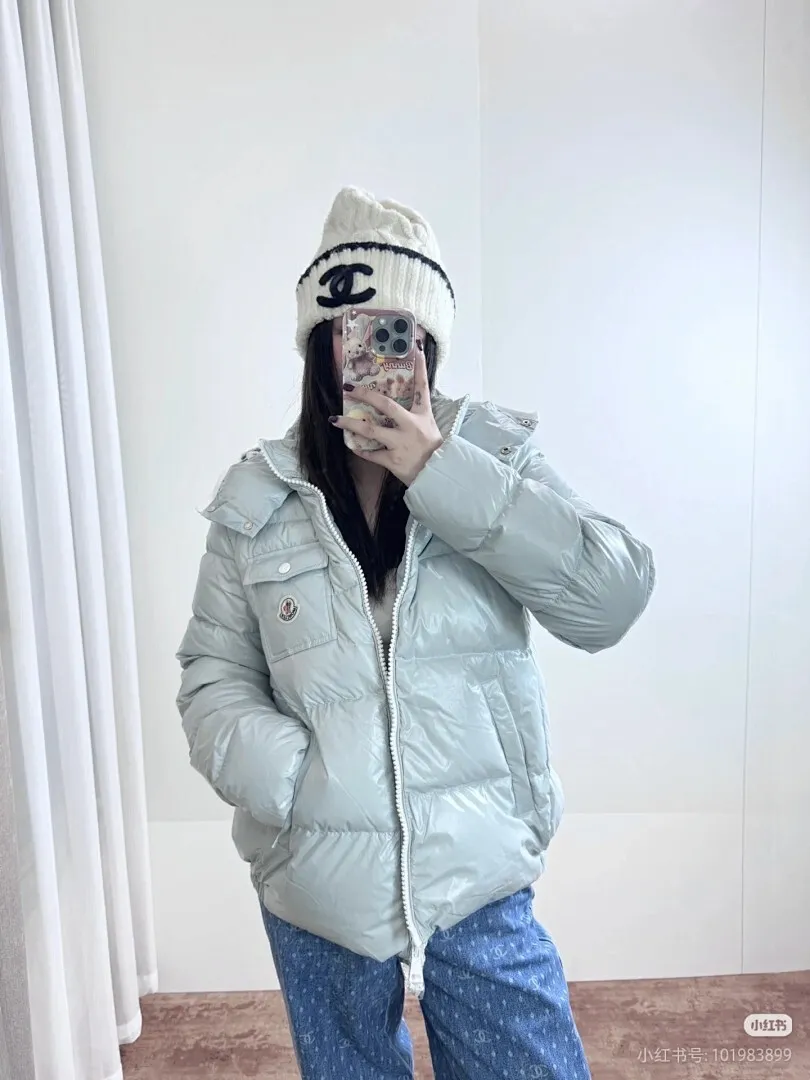 Moncler/蒙口 Andro系列 SS24 ANDRO短款徽标连帽长袖羽绒服