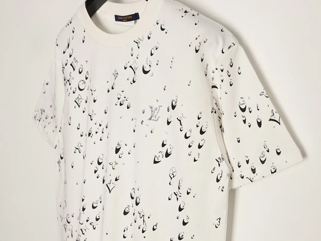 Louis Vuitton 水滴泼墨logo短袖T恤