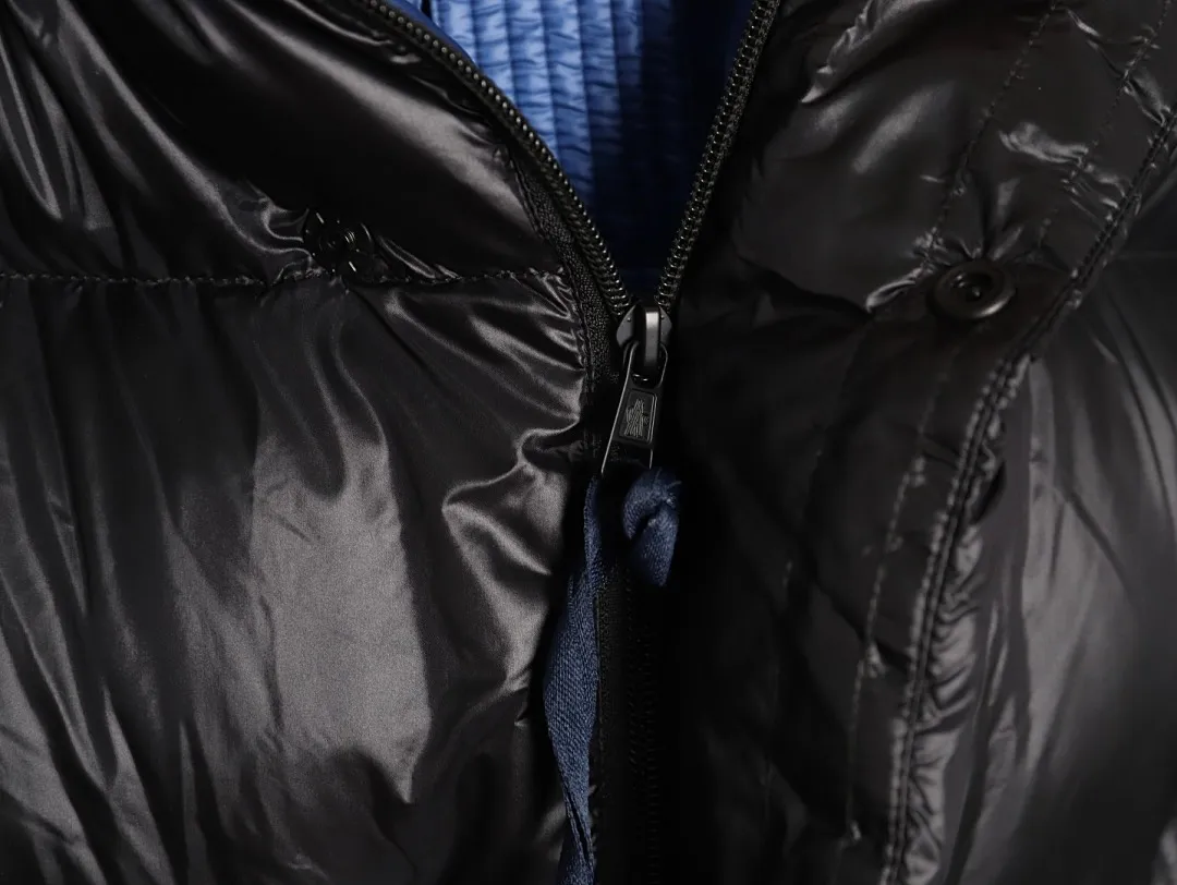 Moncler/蒙口24ss限定配色黄标拼接立领羽绒服