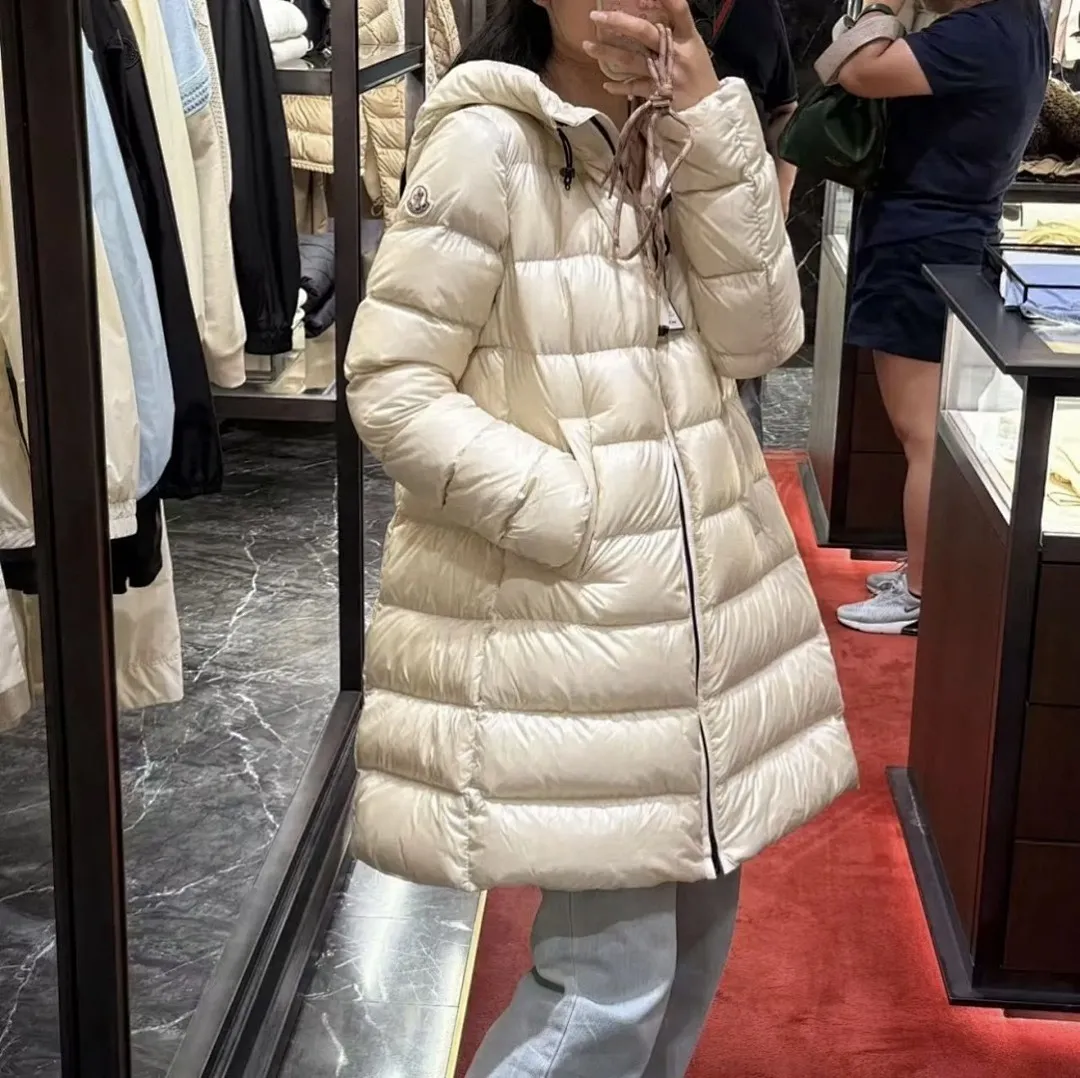 Moncler/蒙口 Baby娃娃款女士中长款连帽羽绒服