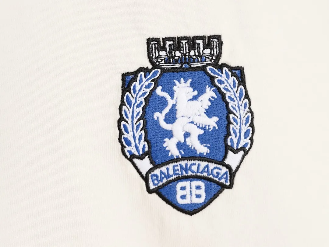 BALENCIAGA巴黎世家BLCG 曼联绣花短袖T恤