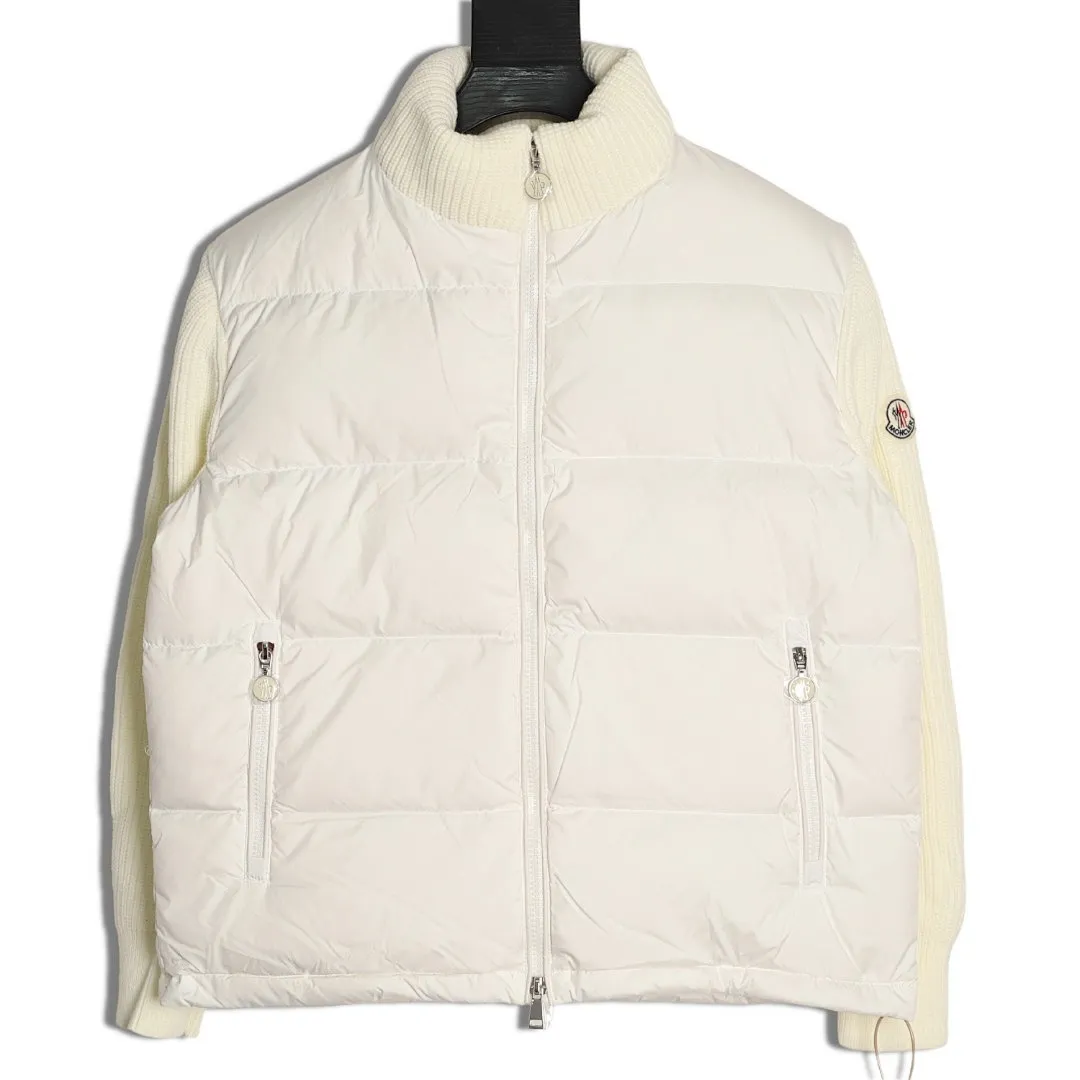 Moncler 蒙口 24s新款袖子拼接针织立领轻薄羽绒服外套