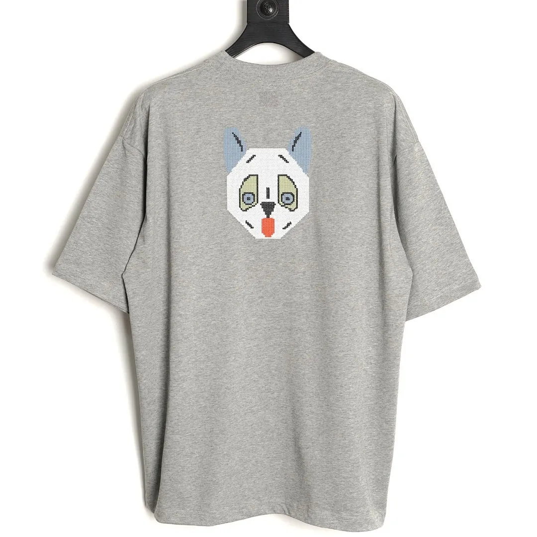 LOEWE 罗意威联名Louis Wain 小猫字母logo刺绣短袖T恤