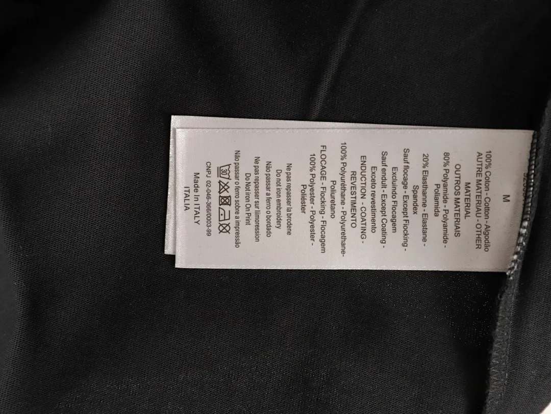 Dior/迪奥 16SS藤格纹刺绣字母口袋短袖T恤