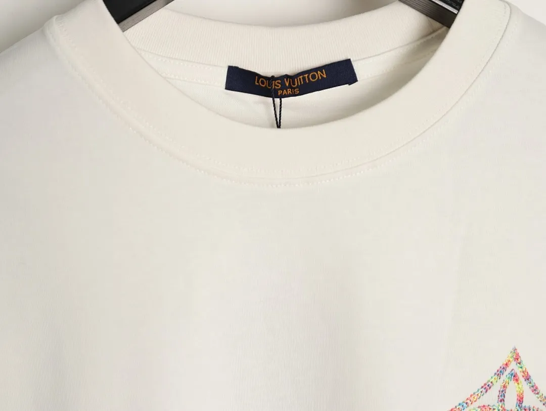 Louis Vuitton路易威登彩色四叶草刺绣短袖