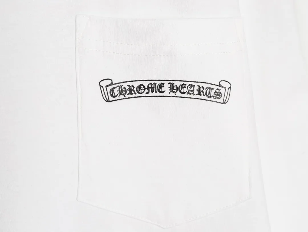 CHROME HEARTS克罗心CH 弧型字母印花短袖T恤