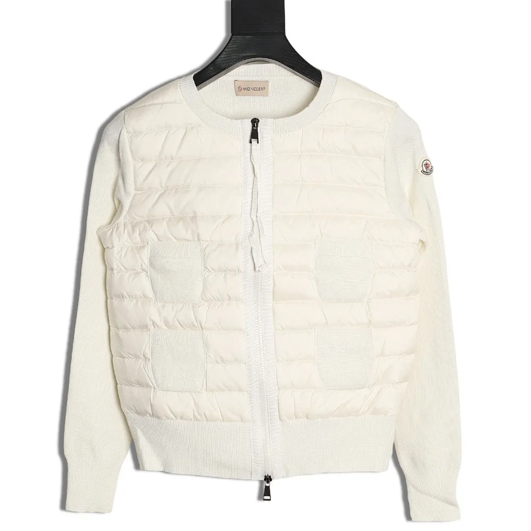 Moncler/蒙口 四口袋针织拼接羽绒外套