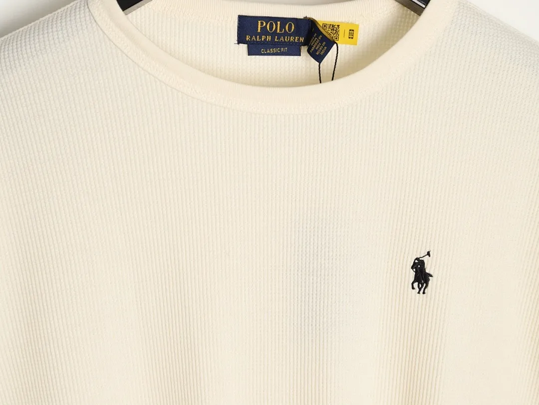 Ralph Lauren 拉夫劳伦 小标华夫格短袖T恤