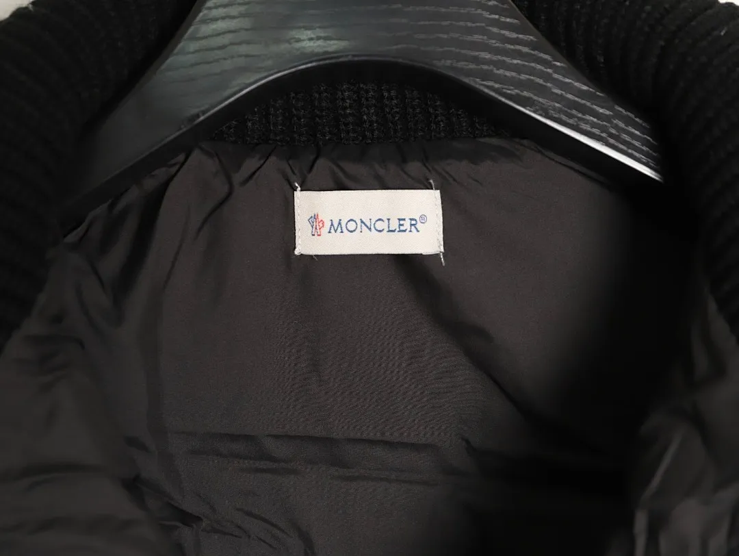 Moncler 蒙口 24s新款袖子拼接针织立领轻薄羽绒服外套