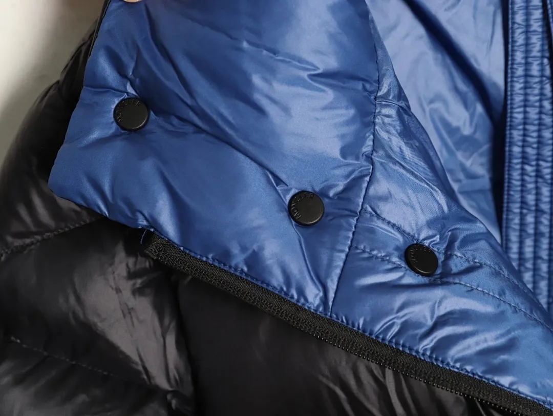 Moncler/蒙口24ss限定配色黄标拼接立领羽绒服