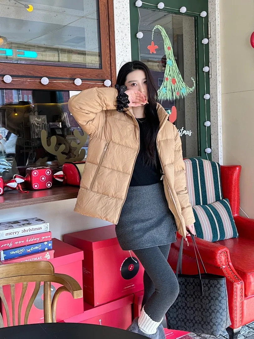 Moncler/蒙口 立领纯色双拉链羽绒服