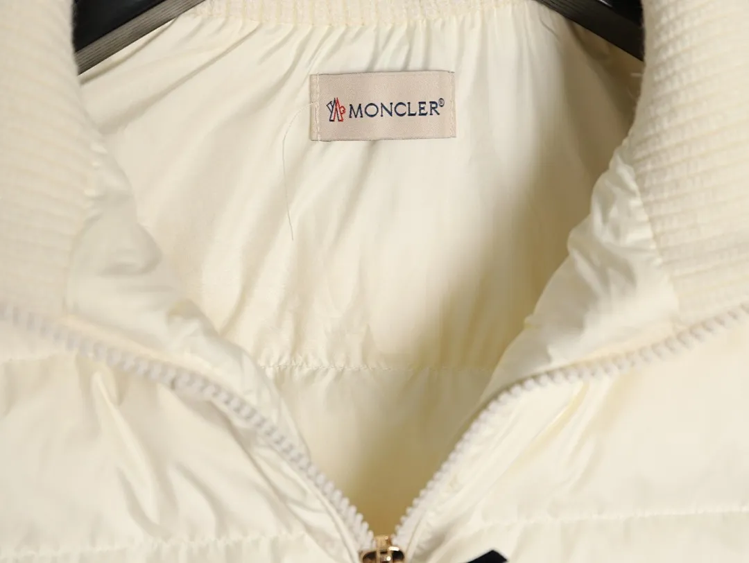 Moncler 蒙口 高领针织羽绒服Cardigan Tricot女士高领加衬羊毛拉链开衫