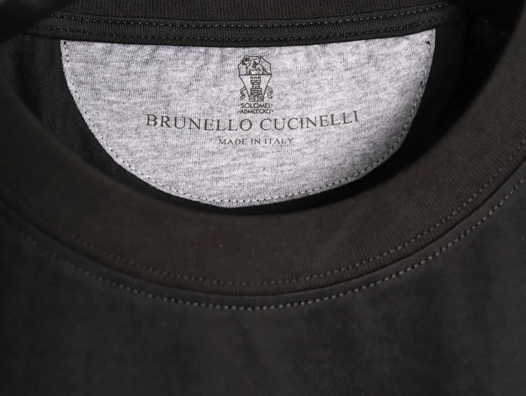 BRUNELLO CUCINELLI BC 两色小刺绣短袖T恤